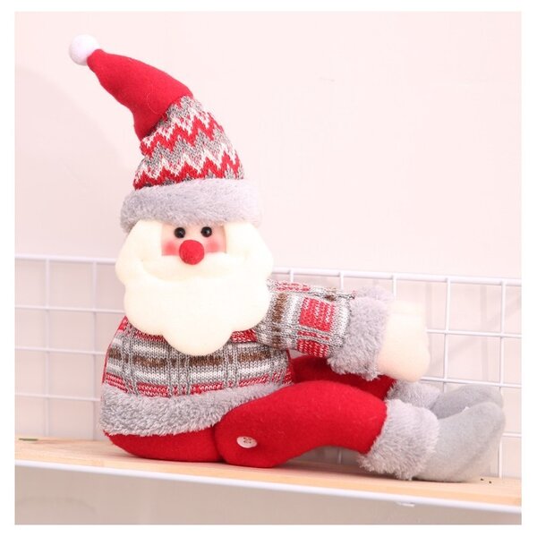 Božićna figura – Djed Božićnjak, na čičak, 34 cm