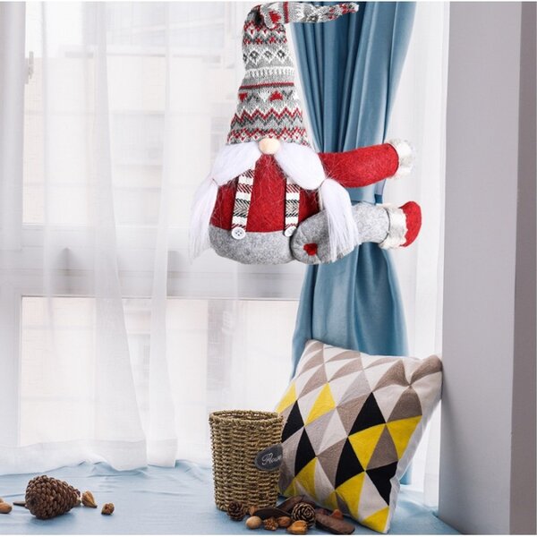 Božićna figura – Djed Božićnjak, na čičak, 38 cm