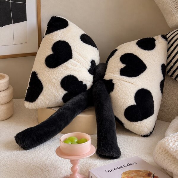 Božićni jastuk – velika mašna, od baršuna, 40×50 cm
