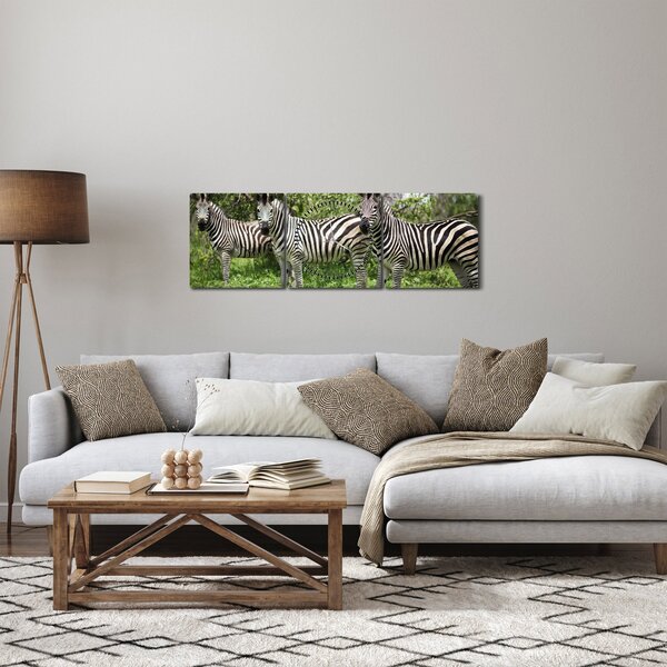 Slika sa zebrama (sa satom) (90x30 cm)