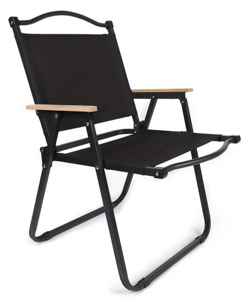 Vrtna stolica – sklopiva, 76×56×7 cm, crna