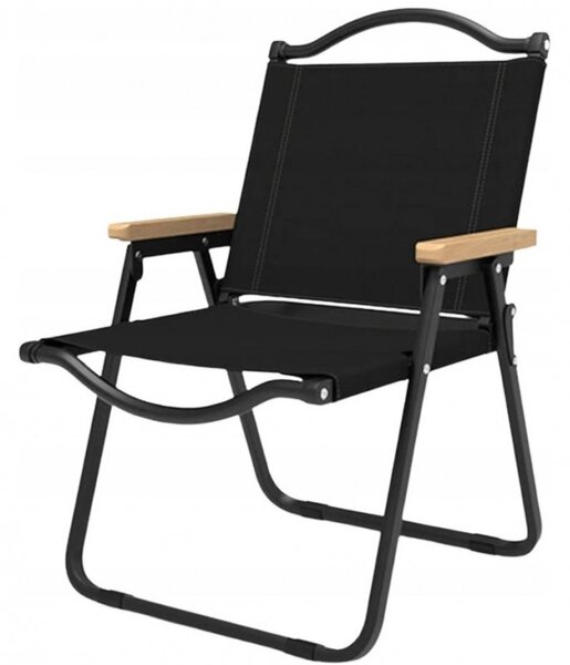 Vrtna stolica – sklopiva, 76×56×7 cm, crna