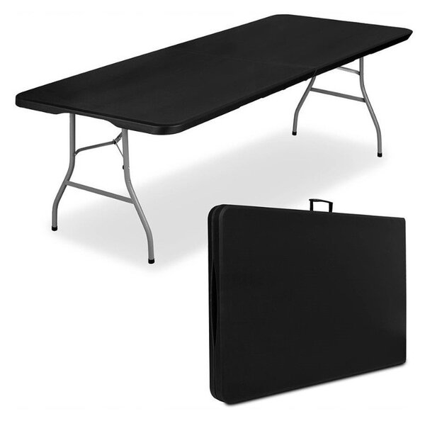 Vrtni stol – sklopivi, 70×180 cm, crni