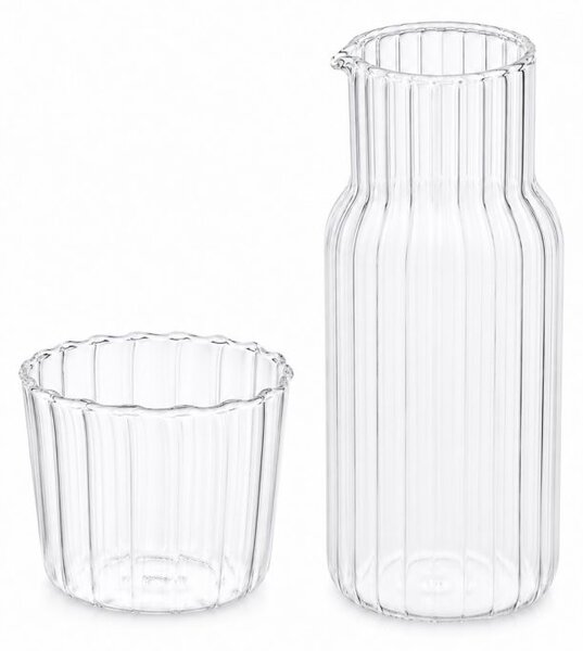 Stakleni vrč – s poklopcem, 510 ml