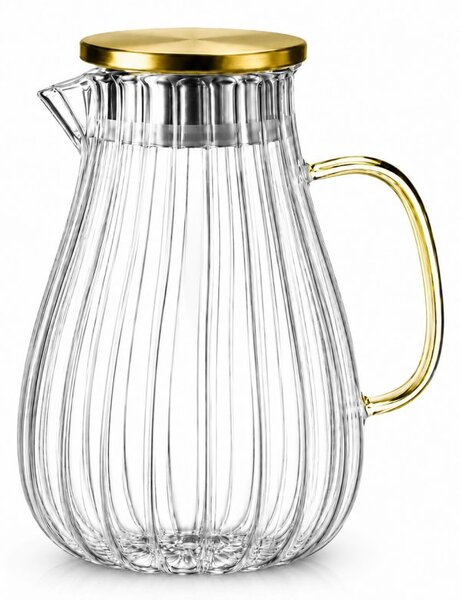Stakleni vrč – s poklopcem, 1700 ml