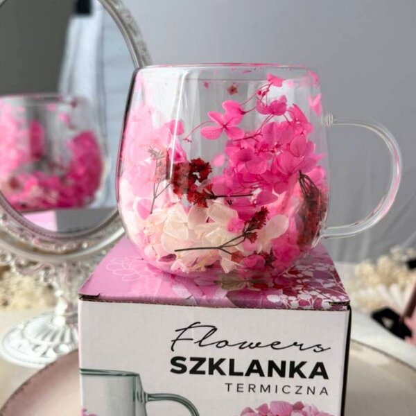 Termo čaša s cvijećem, 300 ml, SZK182