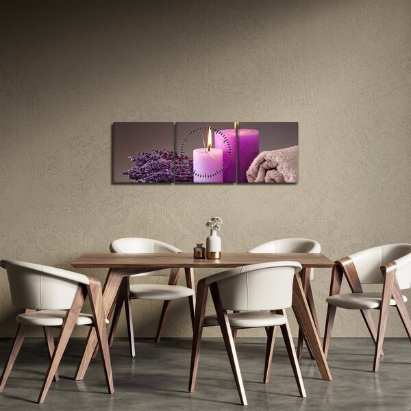 Slika s temom toplica (sa satom) (90x30 cm)