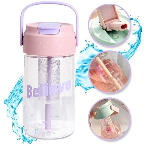 Boca za vodu – sa slamkom, 600 ml