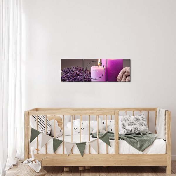 Slika s temom toplica (sa satom) (90x30 cm)