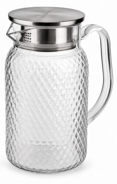 Stakleni vrč – s poklopcem, 20,9 cm, 1000 ml