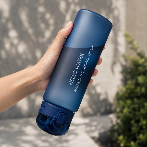 Boca za vodu, 23 cm, 600 ml, plava
