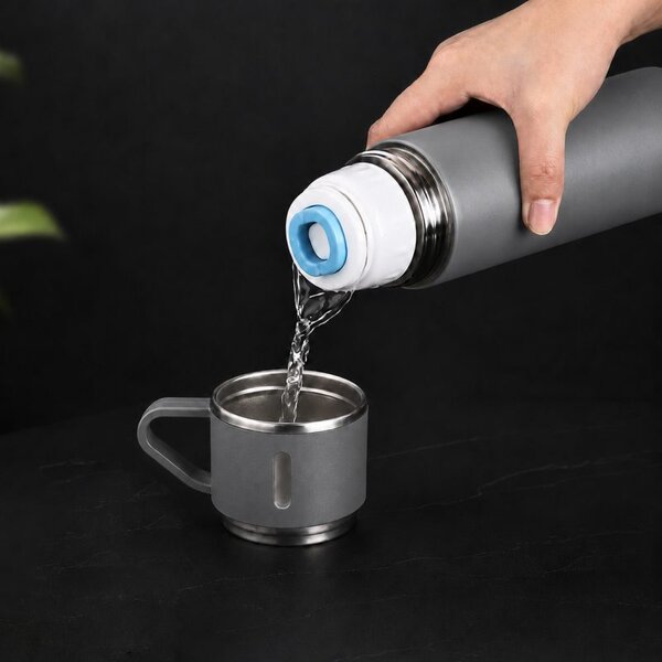 Termos šalica – čelik, 500 ml, siva