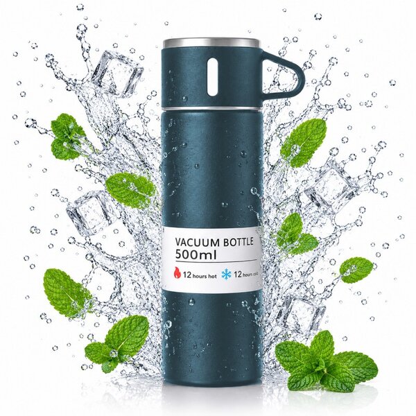 Termos šalica – čelik, 500 ml, plava