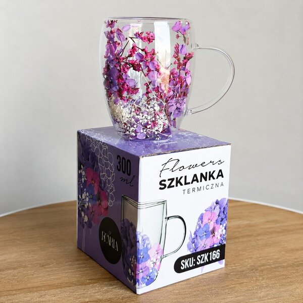 Termo čaša s cvijećem, 300 ml, SZK166