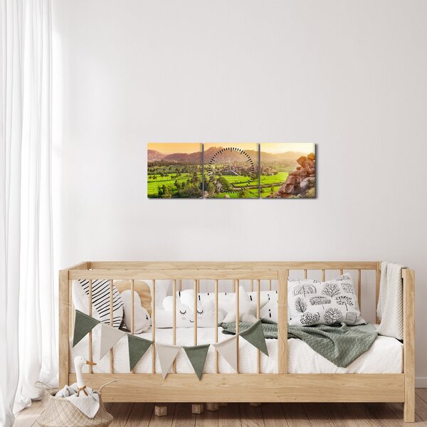 Slika doline Hampi u Indiji (sa satom) (90x30 cm)