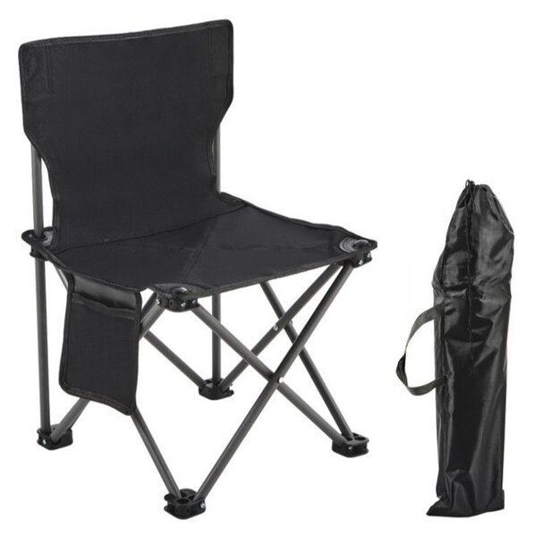 Vrtna stolica – sklopiva, 72 cm, crna