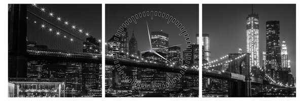 Slika Brooklynskog mosta u New Yorku (sa satom) (90x30 cm)