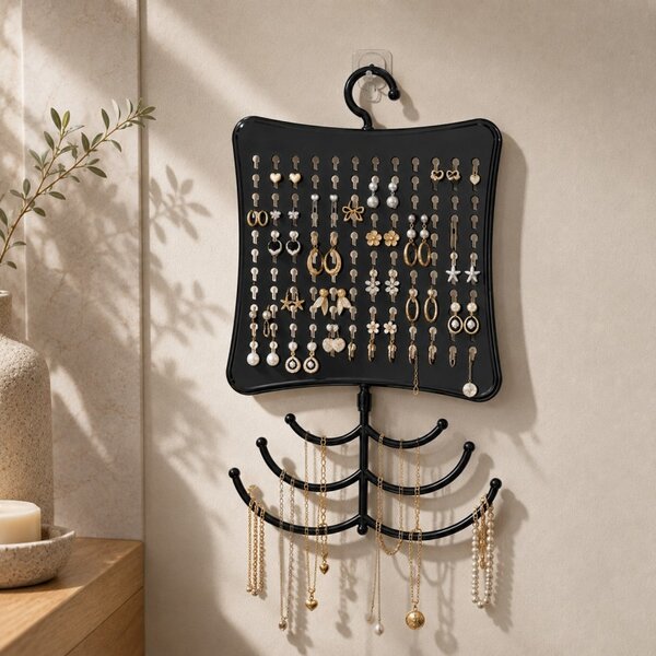 Stalak za nakit, 20×34,5 cm, crni