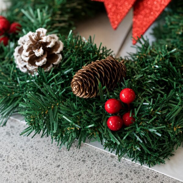 Božićni vijenac – 50 LED, 40 cm