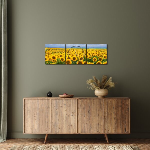 Slika polja suncokreta (sa satom) (90x30 cm)