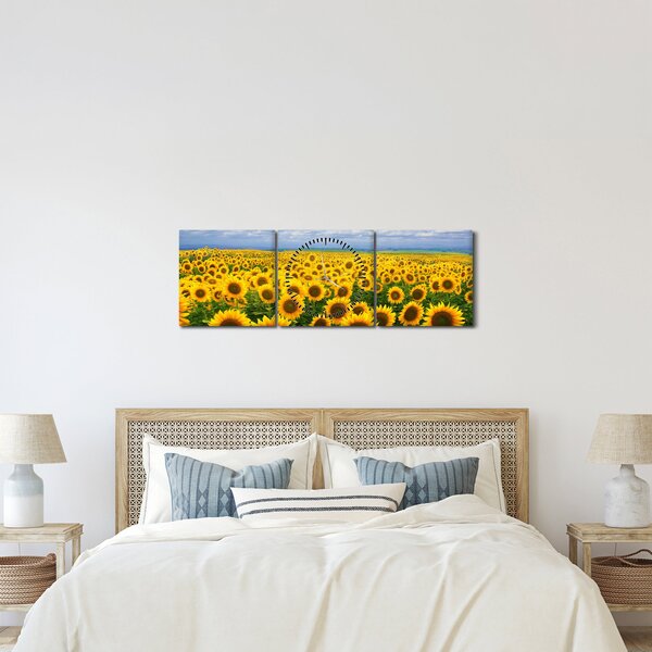 Slika polja suncokreta (sa satom) (90x30 cm)