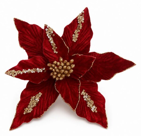 Kuglica za bor, 26 cm, crvena