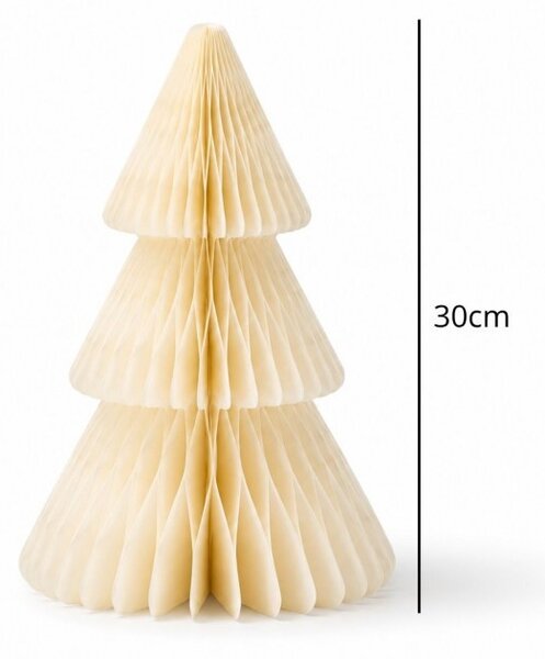 Božićna figura – sklopiva, 30 cm, bež, WOZ68