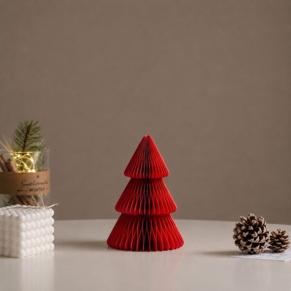Božićna figura – sklopiva, 20 cm, crvena