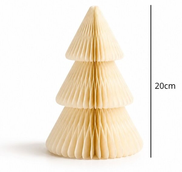 Božićna figura – sklopiva, 20 cm, bež