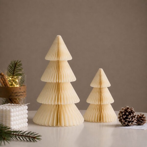 Božićna figura – sklopiva, 20 cm, bež