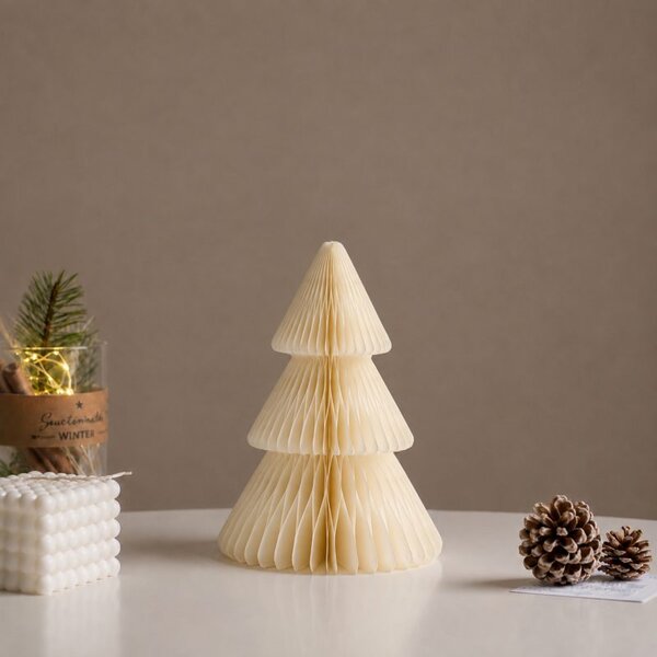 Božićna figura – sklopiva, 30 cm, bež, WOZ68