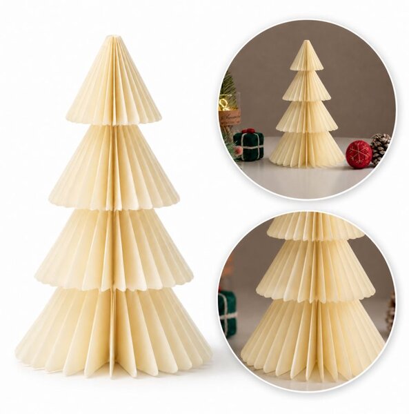 Božićna figura – sklopiva, 30 cm, bež