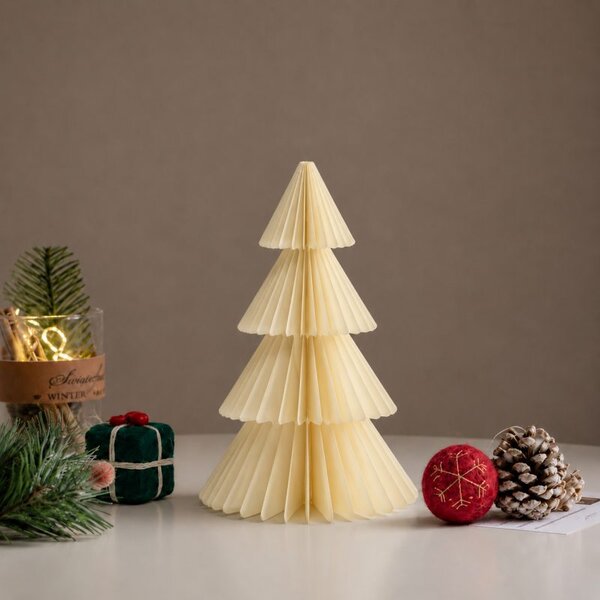 Božićna figura – sklopiva, 30 cm, bež