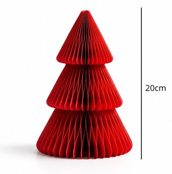 Božićna figura – sklopiva, 20 cm, crvena