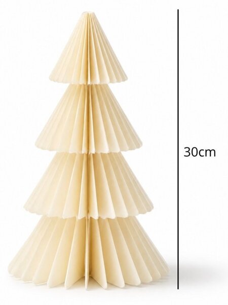 Božićna figura – sklopiva, 30 cm, bež