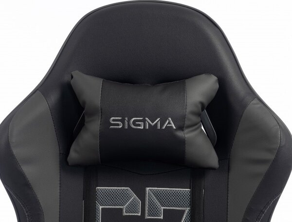 Gaming stolica – s naslonom za noge, eko koža, 110 cm, crna