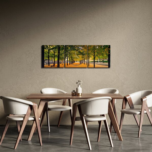 Slika aleje jesenskih stabala (sa satom) (90x30 cm)