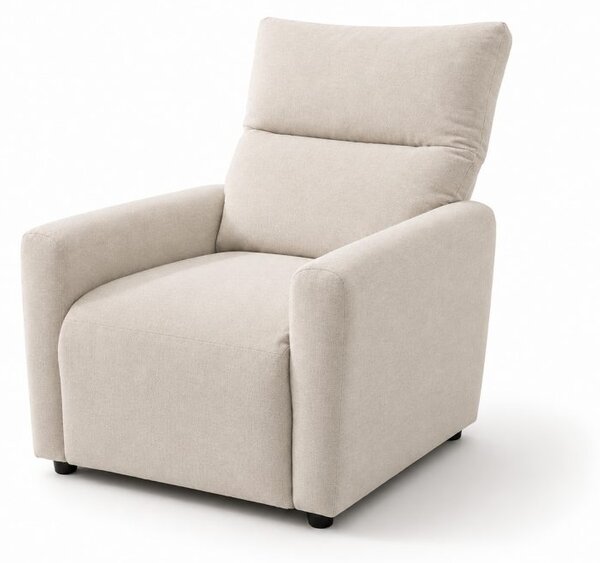 Fotelja – s naslonom za noge, 53 cm, bež