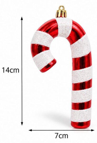 Kuglice za bor – set od 4 kom, 7×14 cm, bijele