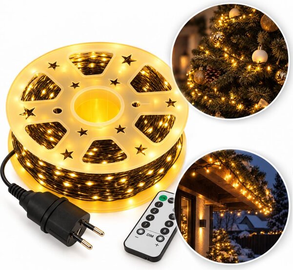 Božićne lampice – 1000 LED, za unutra i van, 9×15 cm, bijele, LAMP49