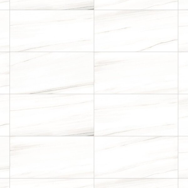 Mexen Lasa Bijeli glazirani rektificirani gres 1. klase, podno-zidna ploča 120 x 60 cm, sjaj - TL103-120-060-00