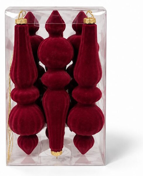 Kuglica za bor – od baršuna, 16 cm