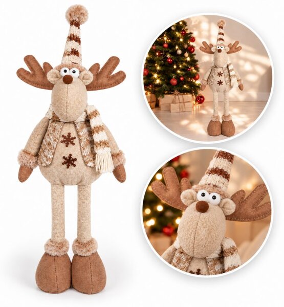 Božićna figura – od pliša, 60 cm