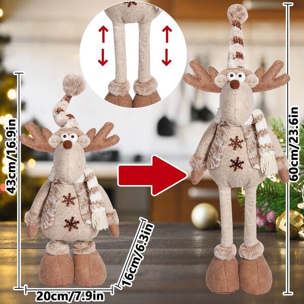 Božićna figura – od pliša, 60 cm