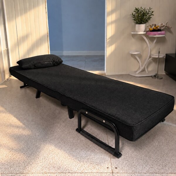 Fotelja – 3-u-1, 53 cm, crna