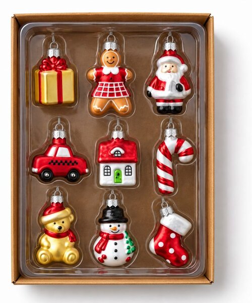 Kuglice za bor – set od 9 kom, 21,5 cm