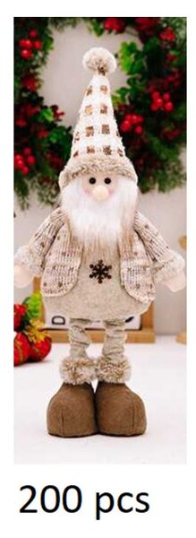 Božićna figura – Djed Božićnjak od pliša, 60 cm