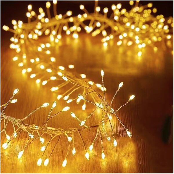Božićne lampice – 900 LED, za unutra i van, 19,7×15×5 cm, bijele