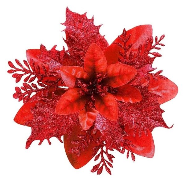 Kuglice za bor – set od 12 kom, 14 cm, crvene