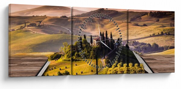 Slika krajolika u knjizi (sa satom) (90x30 cm)